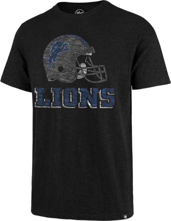 ‘47 Men's Detroit Lions Scrum Logo Black T-Shirt