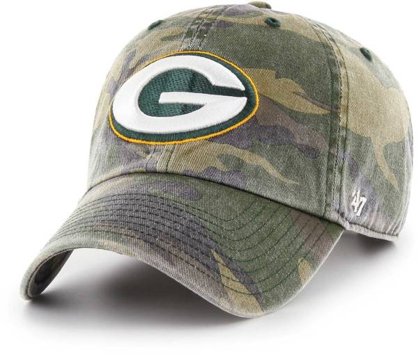 '47 Men's Green Bay Packers Camo Cleanup Adjustable Hat