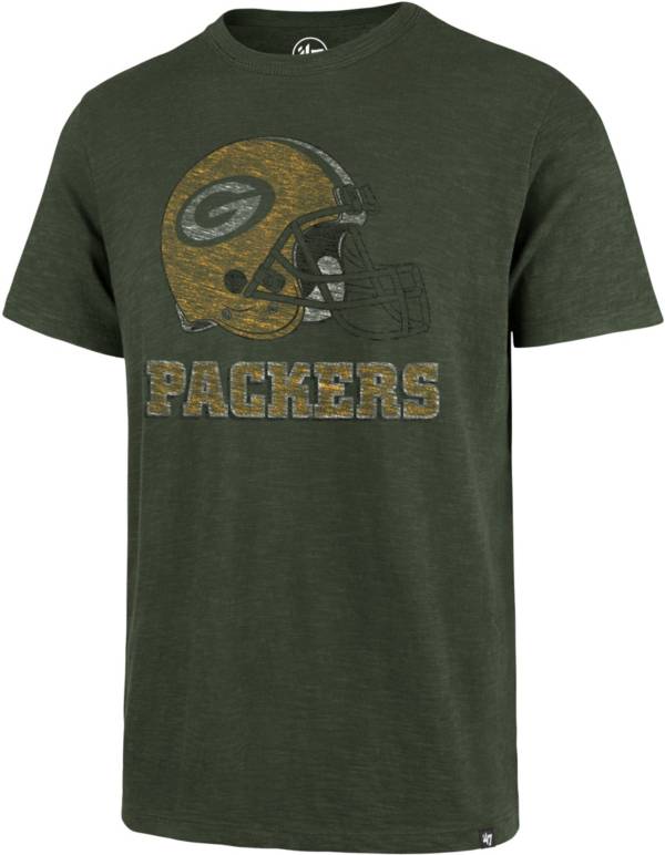 ‘47 Men's Green Bay Packers Scrum Logo Green T-Shirt