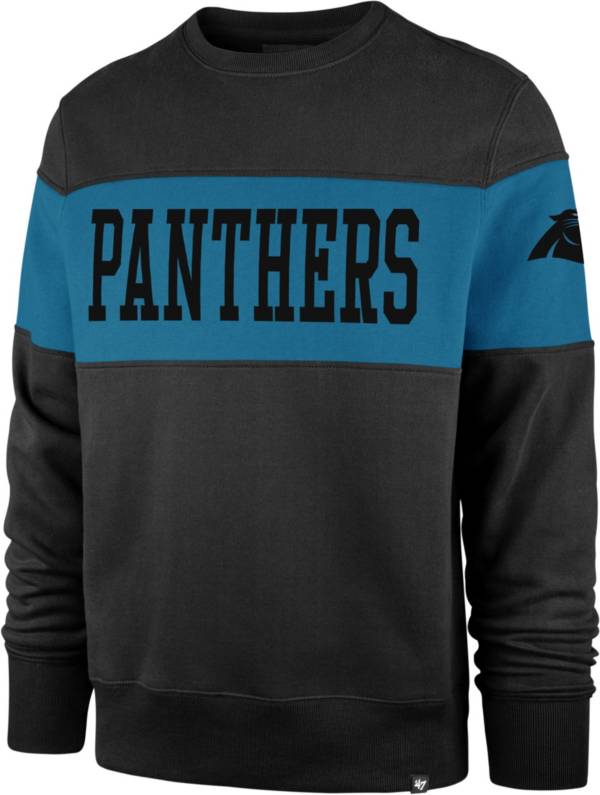 ‘47 Men's Carolina Panthers Interstate Crew Black Sweatshirt
