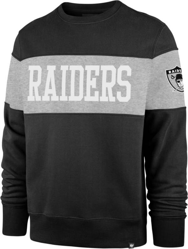 ‘47 Men's Las Vegas Raiders Interstate Crew Throwback Sweatshirt