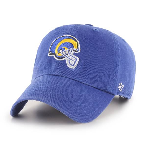 '47 Men's Los Angeles Rams Helmet Clean Up Royal Adjustable Hat