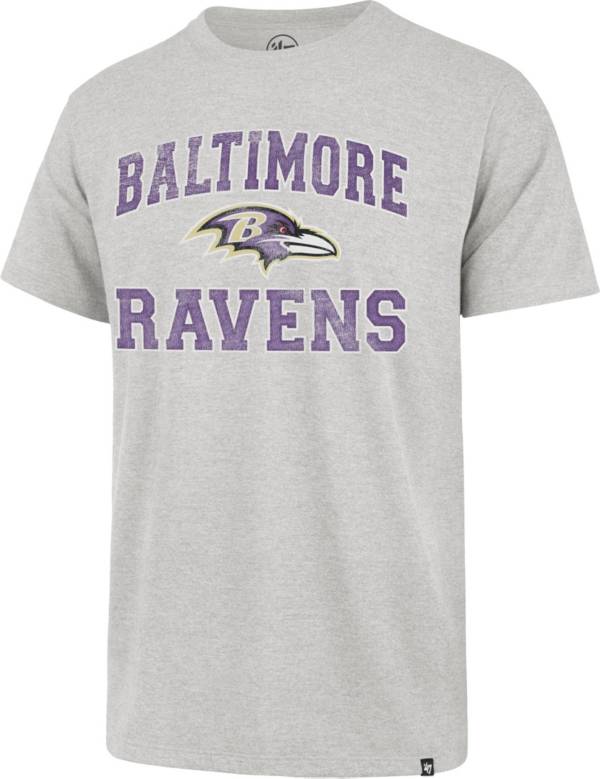 ‘47 Men's Baltimore Ravens Arch Franklin Grey T-Shirt