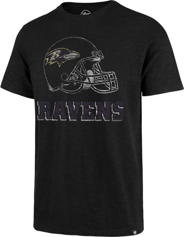 ‘47 Men's Baltimore Ravens Scrum Logo Black T-Shirt