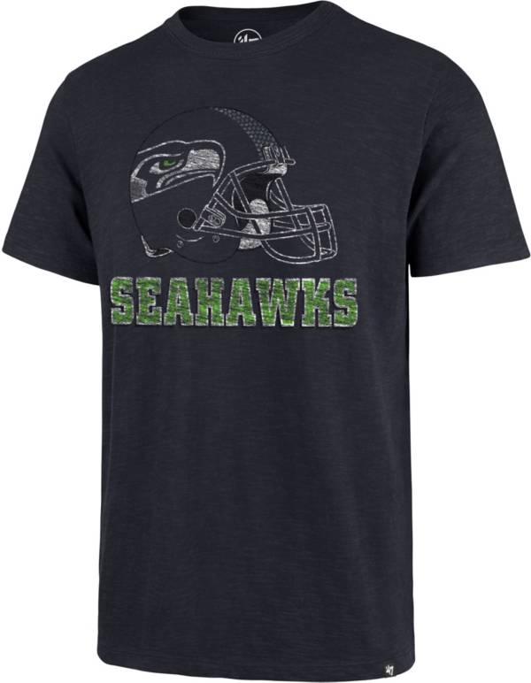 ‘47 Men's Seattle Seahawks Scrum Logo Navy T-Shirt