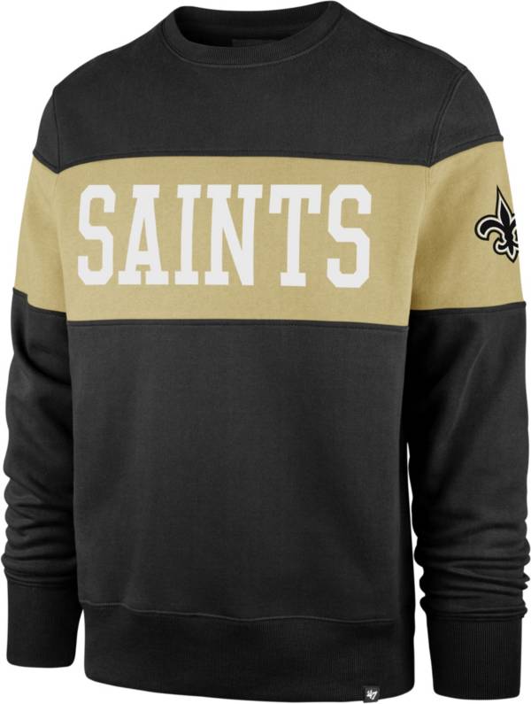 ‘47 Men's New Orleans Saints Interstate Crew Black Sweatshirt