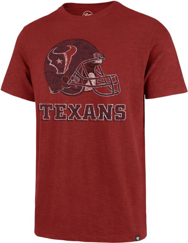 ‘47 Men's Houston Texans Scrum Logo Red T-Shirt