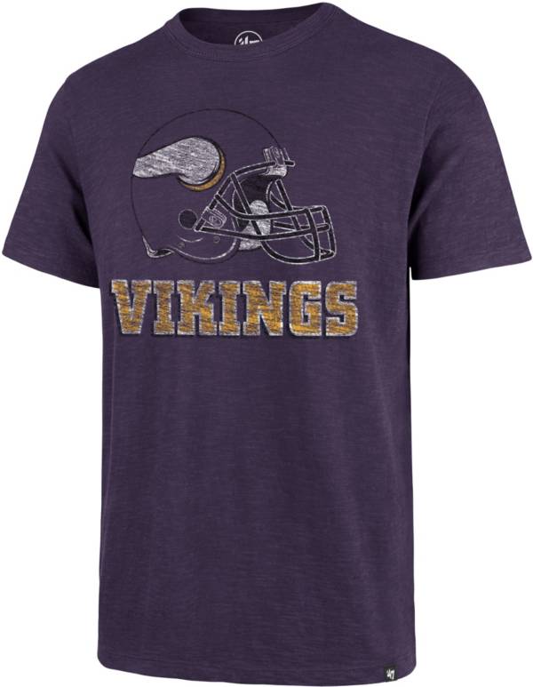 ‘47 Men's Minnesota Vikings Scrum Logo Purple T-Shirt