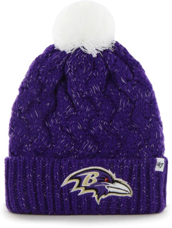 '47 Men's Baltimore Ravens Purple Fiona Cuffed Knit