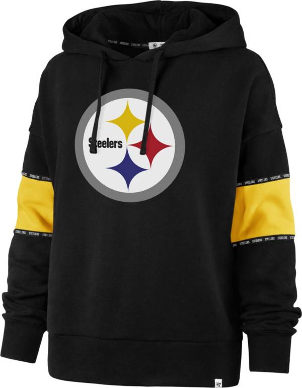 ‘47 Women's Pittsburgh Steelers Sporty Black Hoodie