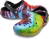 Crocs Adult Classic Fuzz-Lined Tie Dye Clogs product image