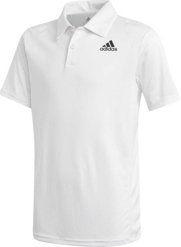 adidas Boys' Club Tennis Short Sleeve Polo Shirt