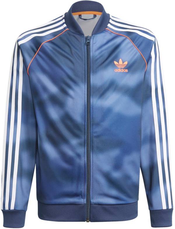 adidas Boys' Blue Camo Track Jacket