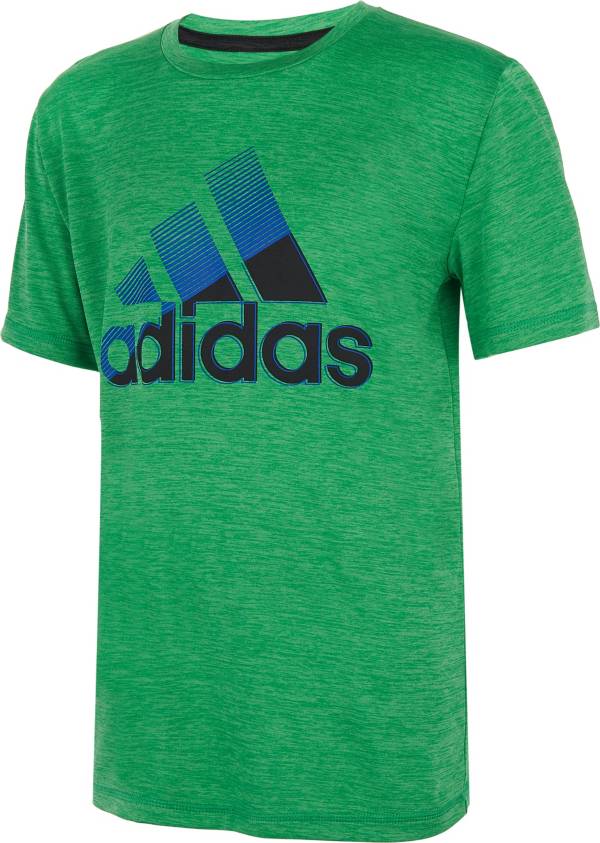 adidas Boys' AEROREADY Sliced Badge of Sport T-Shirt