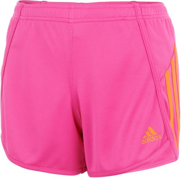 adidas Girls' 3 Stripe Mesh Shorts