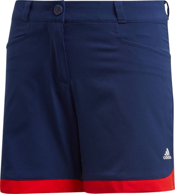 adidas Girls' Blocked Golf Shorts