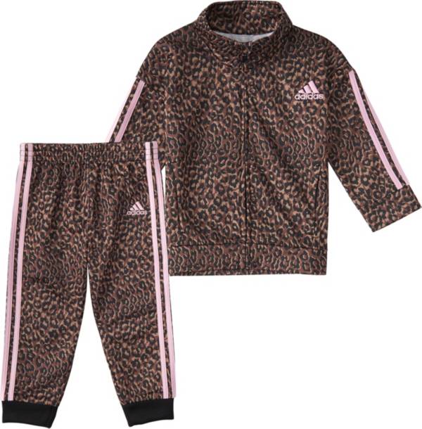 adidas Toddler Leopoard Tricot Jacket and Jogger Pants Set