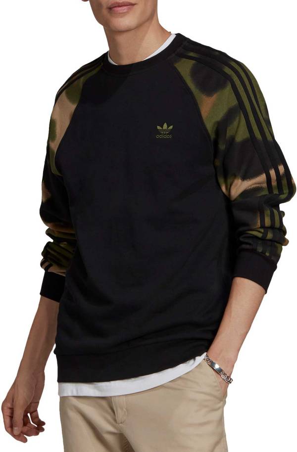 adidas Originals Men's Camo 3-Stripes Crewneck