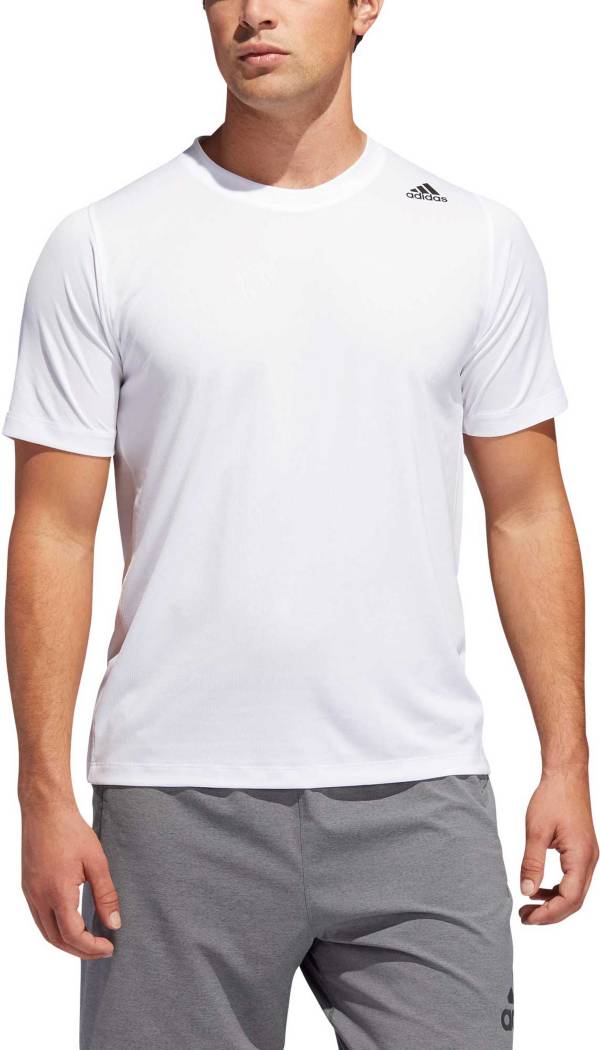 adidas Men's Freelift Sport 3-Stripes Short Sleeve T-Shirt