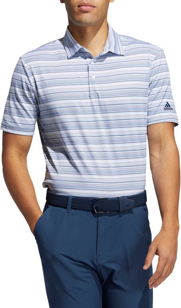 adidas Men's Heather Snap Polo Shirt