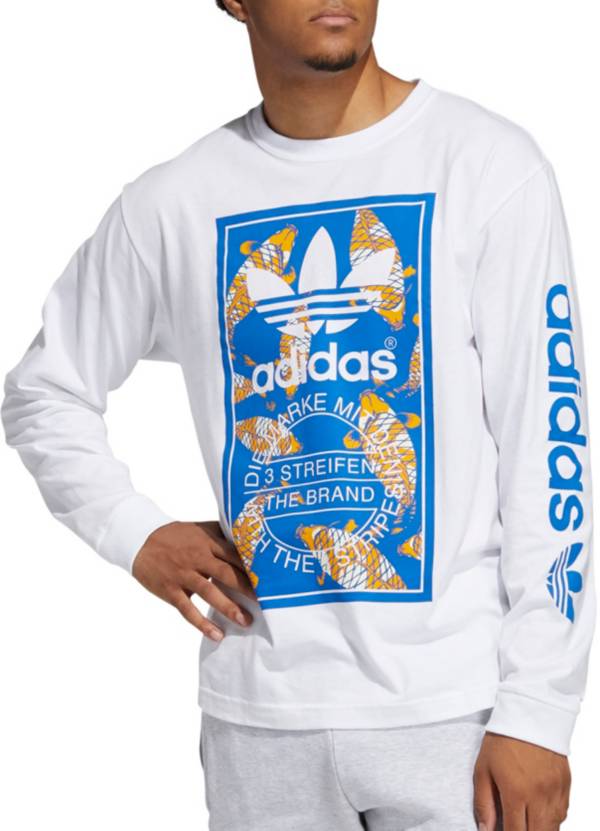 adidas Men's Originals Koi Tongue Label Long Sleeve T-Shirt