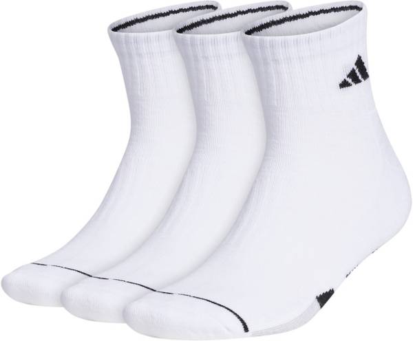 adidas Men's Cushioned II Quarter Socks – 3 Pack