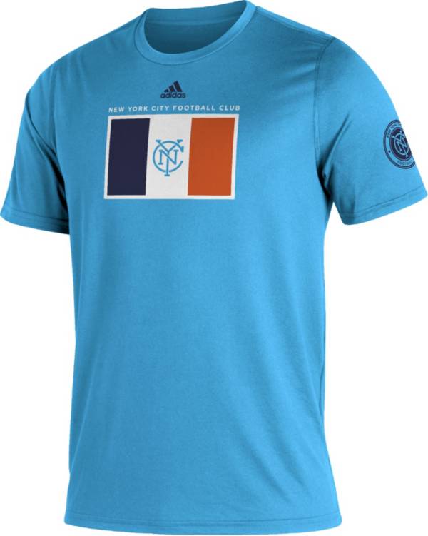 adidas Men's New York City FC Blue Kickoff Creator Performance T-Shirt