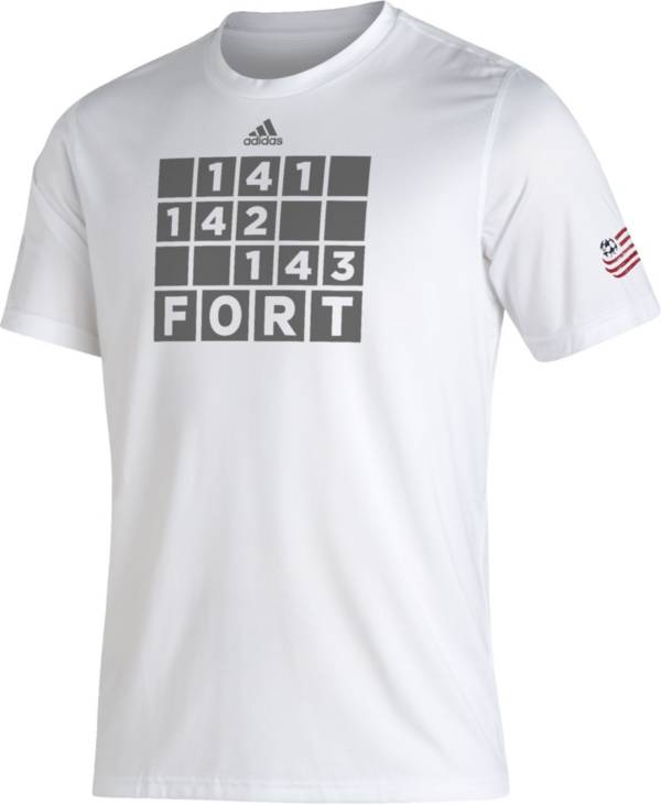 adidas Men's New England Revolution White Kickoff Creator Performance T-Shirt