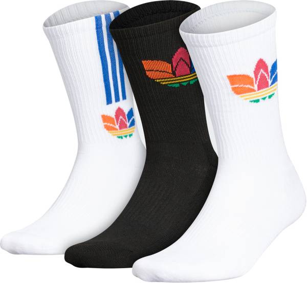 adidas Originals 3D Trefoil Crew Socks – 3 Pack