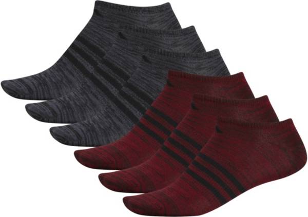 adidas Men's Superlite II No Show Socks 6 Pack