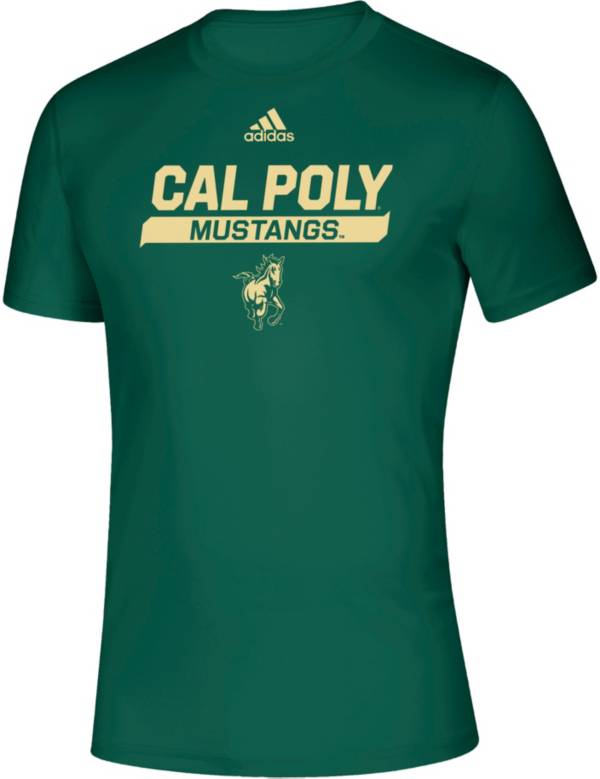 adidas Men's Cal Poly Mustangs Creator Green T-Shirt