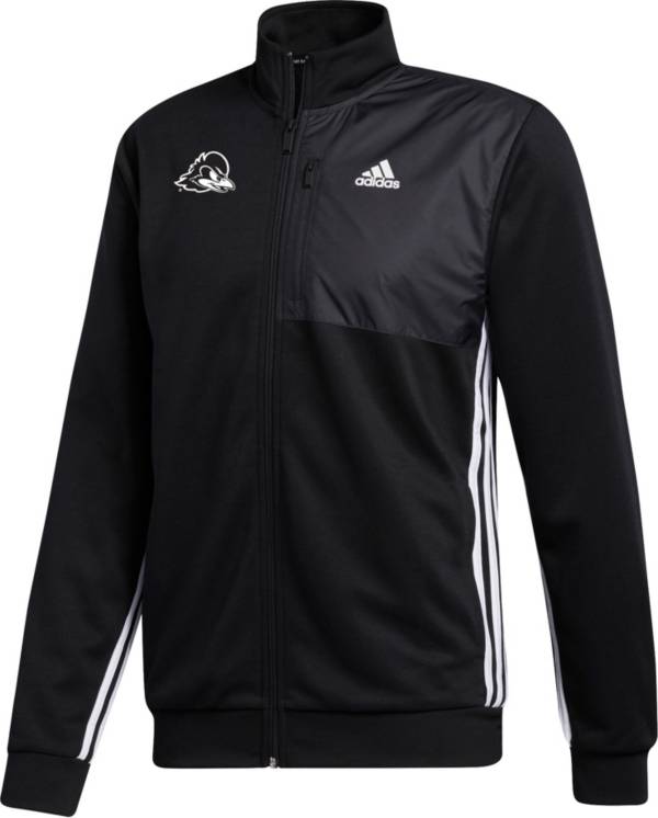 adidas Men's Delaware Fightin' Blue Hens Transitional Full-Zip Track Black Jacket