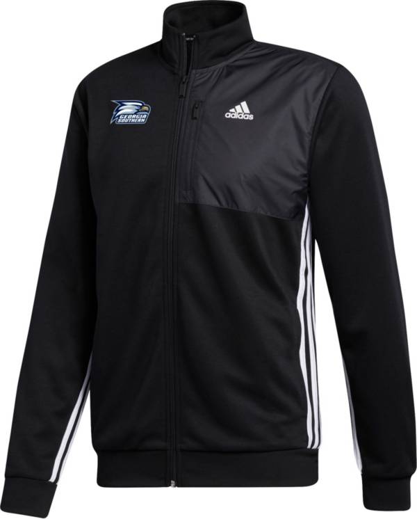 adidas Men's Georgia Southern Eagles Transitional Full-Zip Track Black Jacket