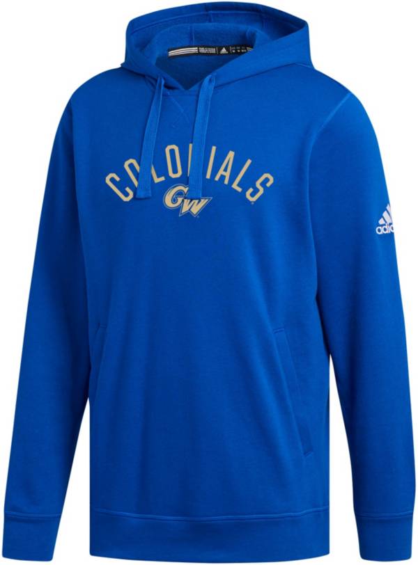 adidas Men's George Washington Colonials Blue Fleece Hoodie