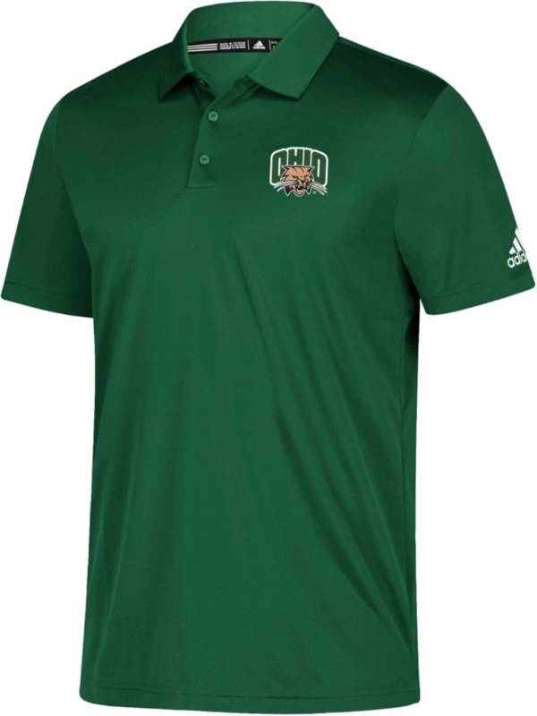 adidas Men's Ohio Bobcats Grind Green Polo product image