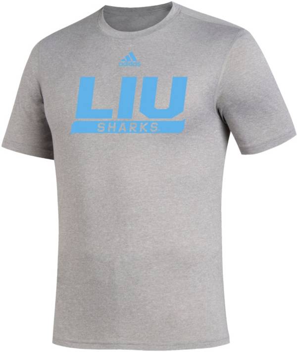 adidas Men's LIU Sharks Creator Grey T-Shirt