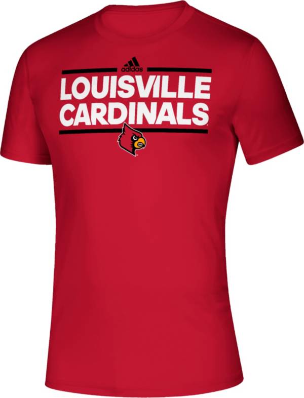 adidas Men's Louisville Cardinals Cardinal Red Creator Performance T-Shirt