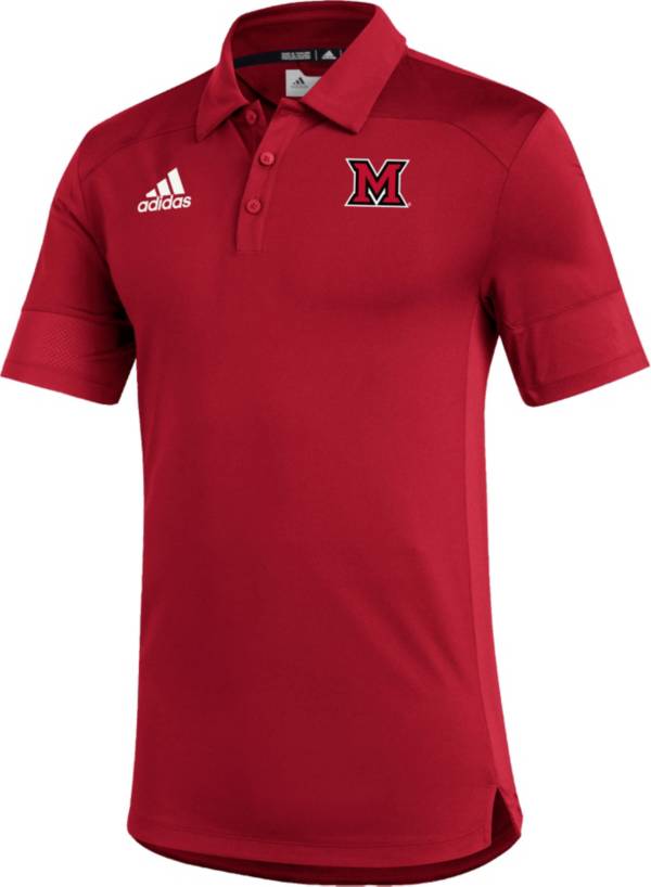 adidas Men's Miami RedHawks Red Under the Lights Coaches Sideline Polo product image