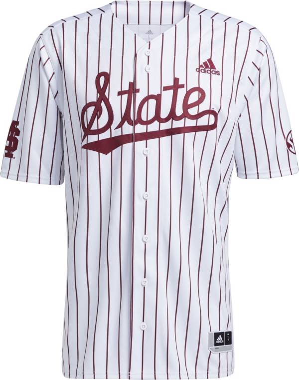 adidas Men's Mississippi State Bulldogs White #21 Replica Baseball Jersey