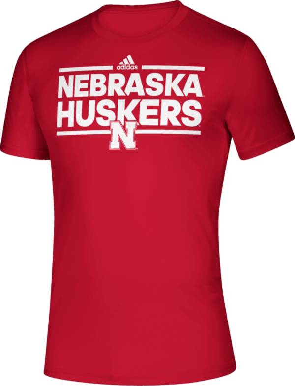 adidas Men's Nebraska Cornhuskers Scarlet Creator Performance T-Shirt