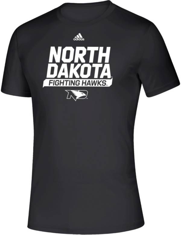 adidas Men's North Dakota Fighting Hawks Creator Black T-Shirt