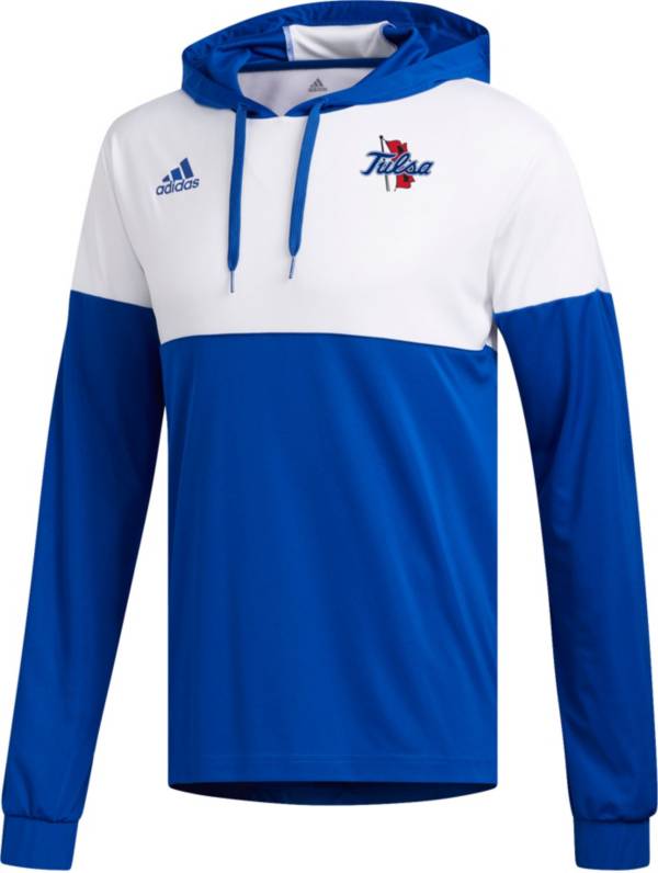 adidas Men's Tulsa Golden Hurricane Blue Legend Shooter Long Sleeve Shirt