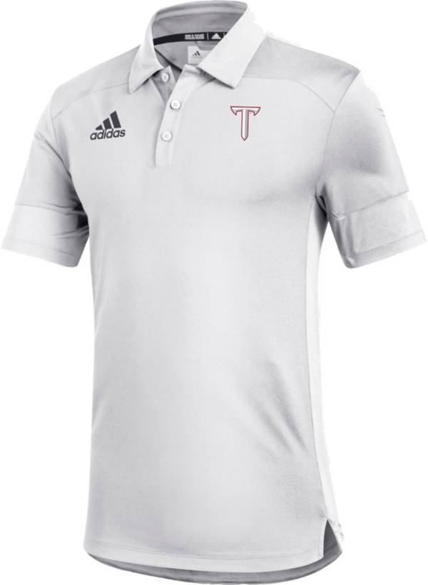 adidas Men's Troy Trojans Under the Lights Coaches Sideline White Polo