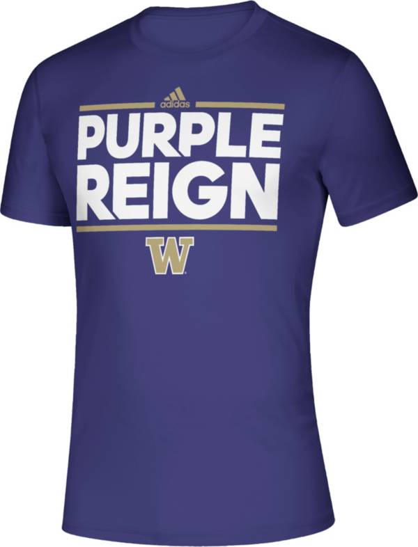 adidas Men's Washington Huskies Purple Creator Slogan Performance T-Shirt