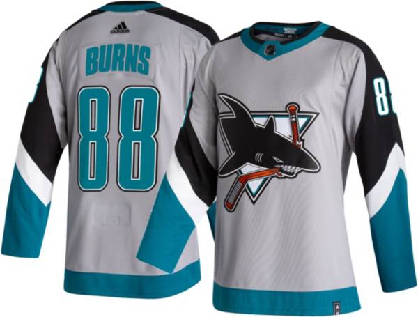 adidas Men's San Jose Sharks Brent Burns #88 Reverse Retro ADIZERO Authentic Jersey