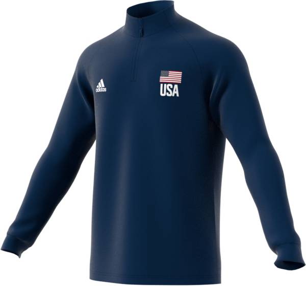 adidas Men's USA Volleyball 1/4 Zip Pullover