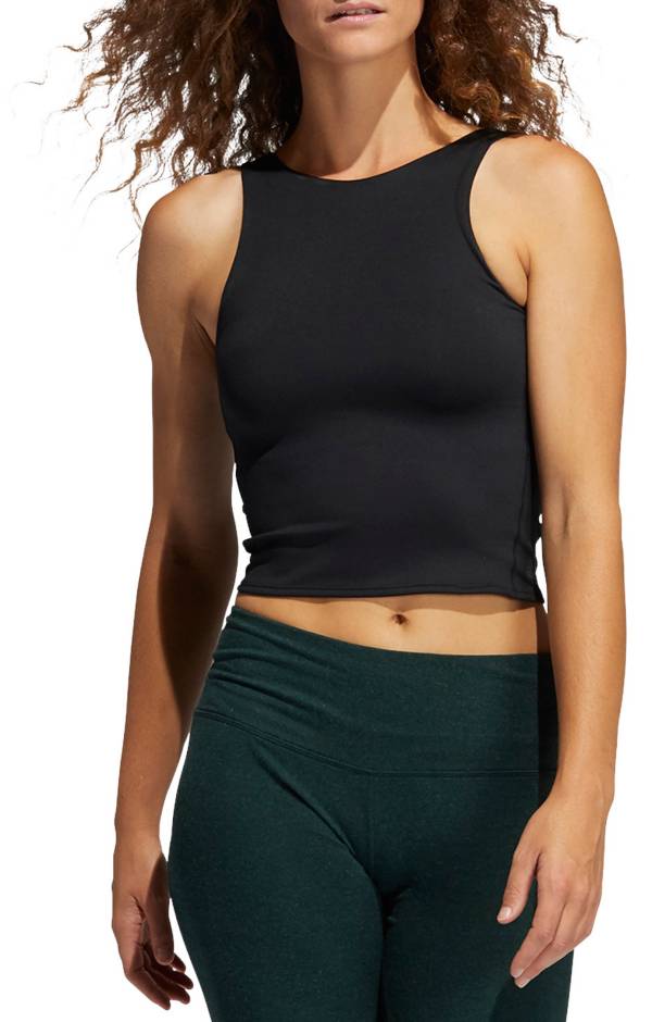adidas Women's Crop Tank Medium Support Sports Bra