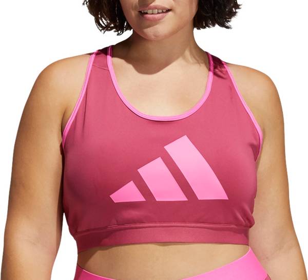 adidas Women's Don't Rest 3 Bar Racerback Medium Support Sports Bra