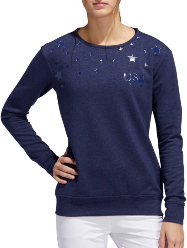 adidas Women's Americana Stars Golf Crewneck Sweatshirt