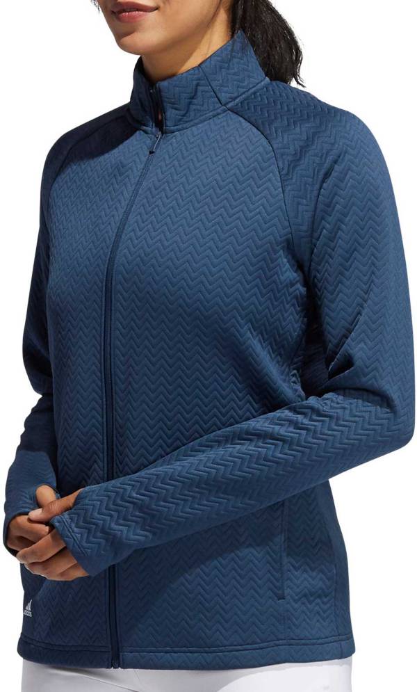 adidas Women's Textured Full-Zip Golf Jacket